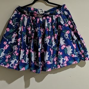 Unique Vintage A-line mini skirt with pockets
